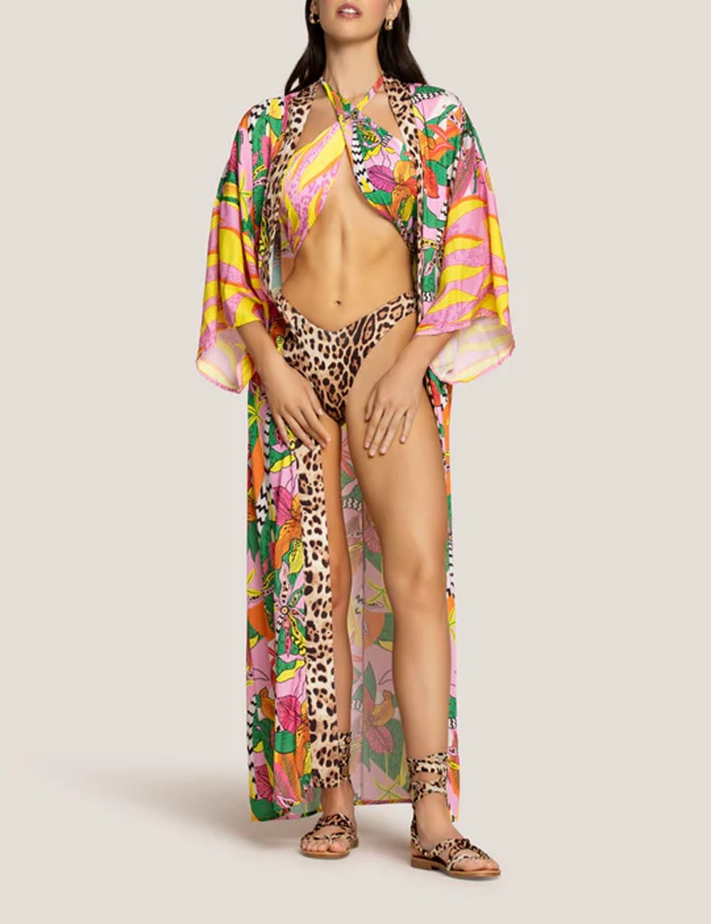 Kimono lungo stile Fasano